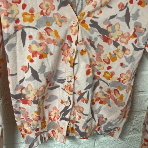 H&M Floral 100% Cotton Button Up Cardigan - Picture 3 of 8